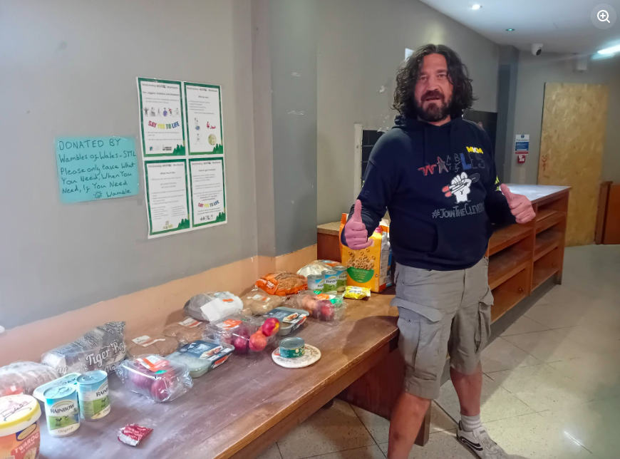 Wambles of Wales community donations and practical support in Cardiff